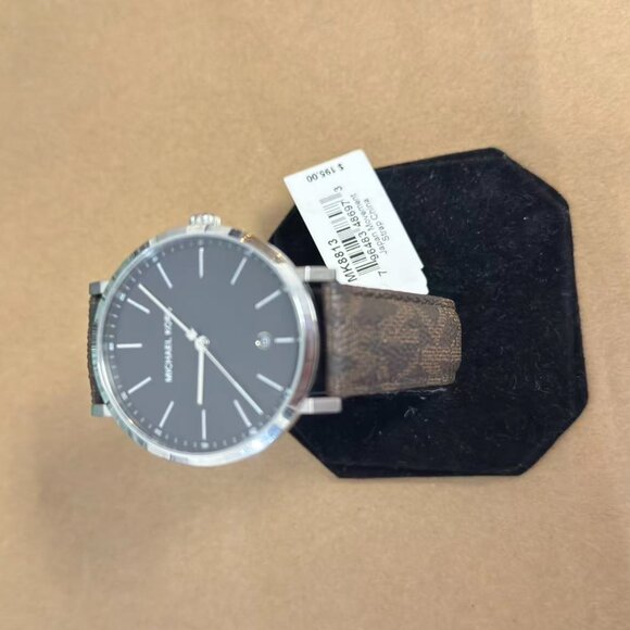 Michael Kors MK8813 Irving Quartz Three-Hand Brown PVC Men's Watch - Picture 4 of 4